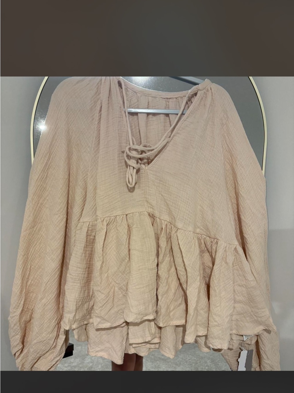 Missguided cream  Ruffled set